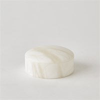Alabaster Canister, White