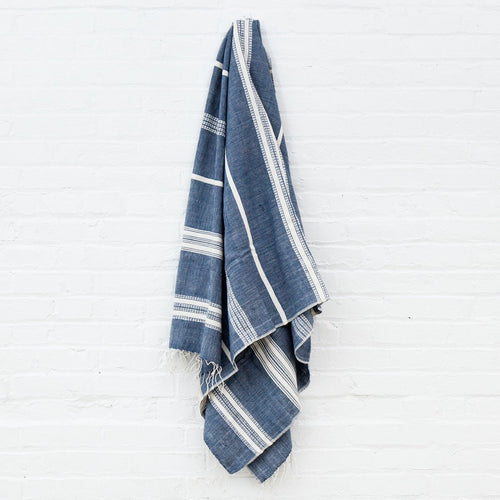 Aden Stripes Bath Towel Natural Stripe